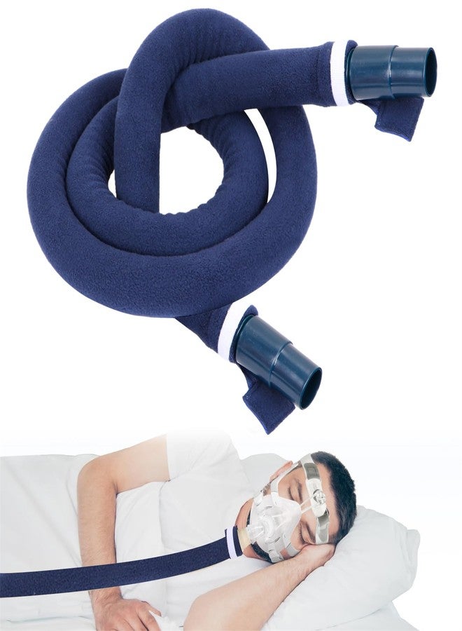 Yeasing CPAP Tube Hose Cover 6ft CPAP Tubing Covers Tubing Insulator with Zipper Soft Zippered Fleece Wrap Fits for All Type of CPAP Tubing - Image 1